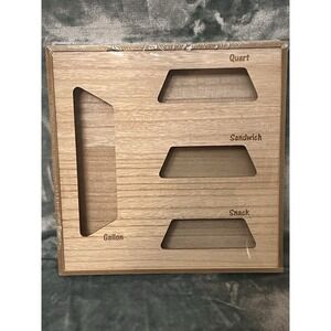 Ziplock Storage Bag Organizer‎ 2024 Wooden Food Sandwich Bags